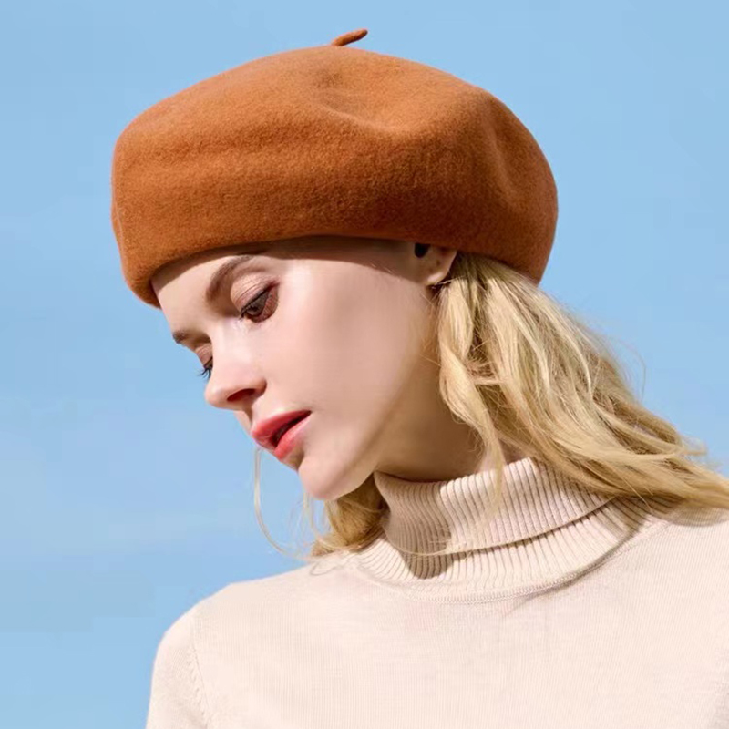 Beret French Wool - Đơn Giản Thu Đông Nón 100%
