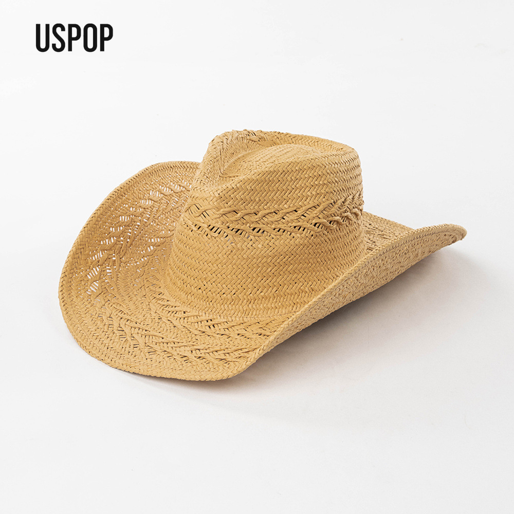 Cowboy Hat Straw - USPOP Women Summer Straw Cowboy Hat
