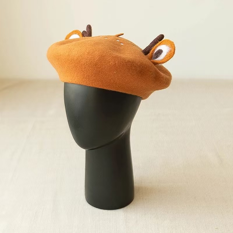 New Unisex Cute Frog Big Eye W - đánh giá và giá Beret French Wool