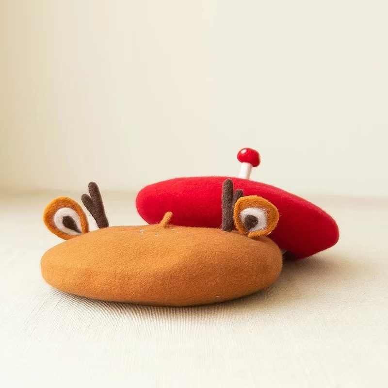 New Unisex Cute Frog Big Eye W - đánh giá và giá Beret French Wool