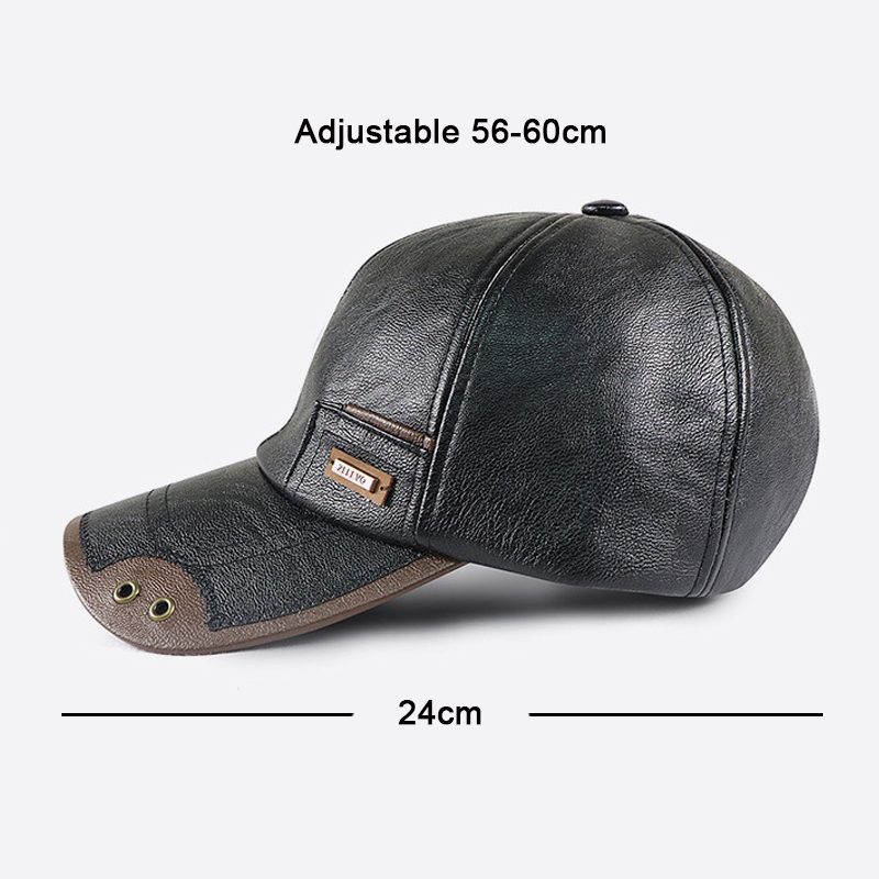Retro PU Leather Baseball Cap  - đánh giá và giá Baseball Cap Structured