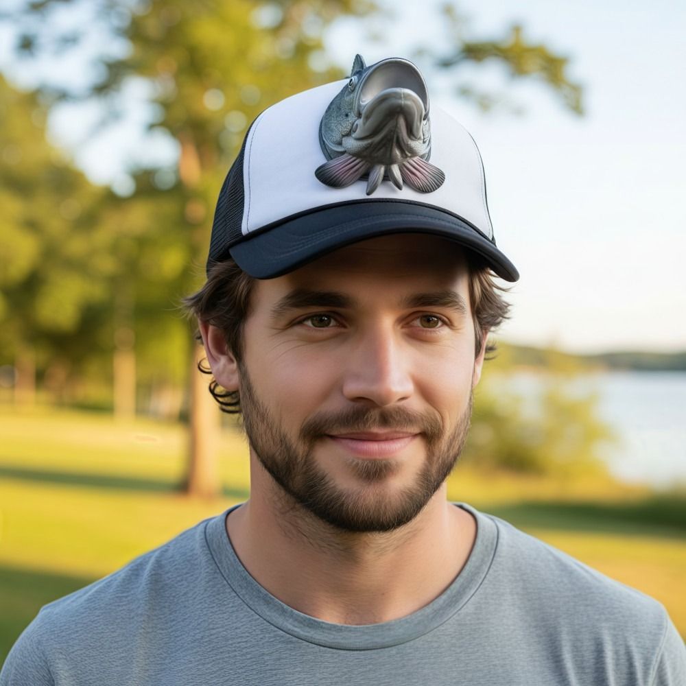 Funny 3D Fish Animal Trucker H - đánh giá và giá Trucker Cap Mesh