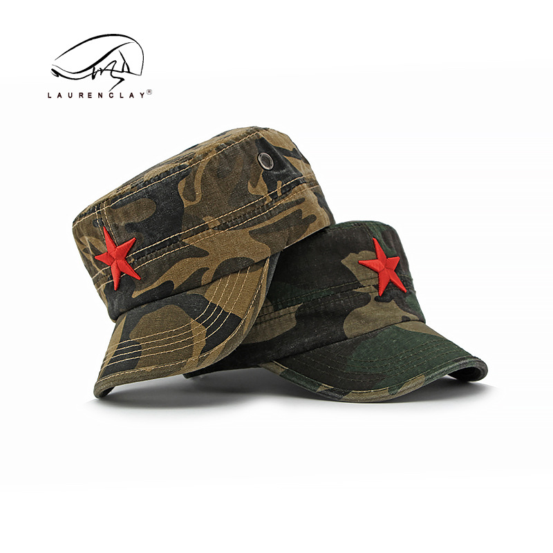 Men's Camouflage Flat Top Base - đánh giá và giá Dad Hat Cotton