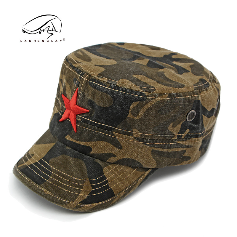 Men's Camouflage Flat Top Base - đánh giá và giá Dad Hat Cotton