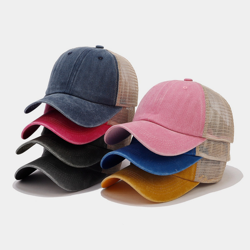 Vintage Washed Denim Mesh Back - đánh giá và giá Trucker Cap Mesh
