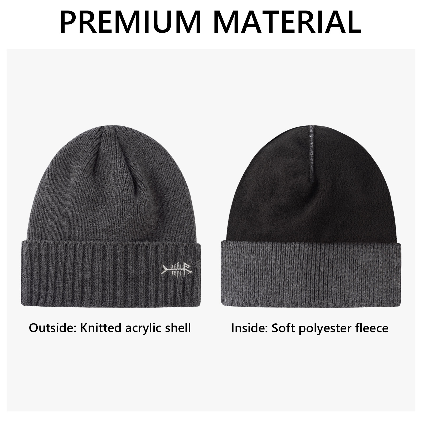 BASSDASH Winter Beanie Hats wi - đánh giá và giá Beanie Cuffed Knit