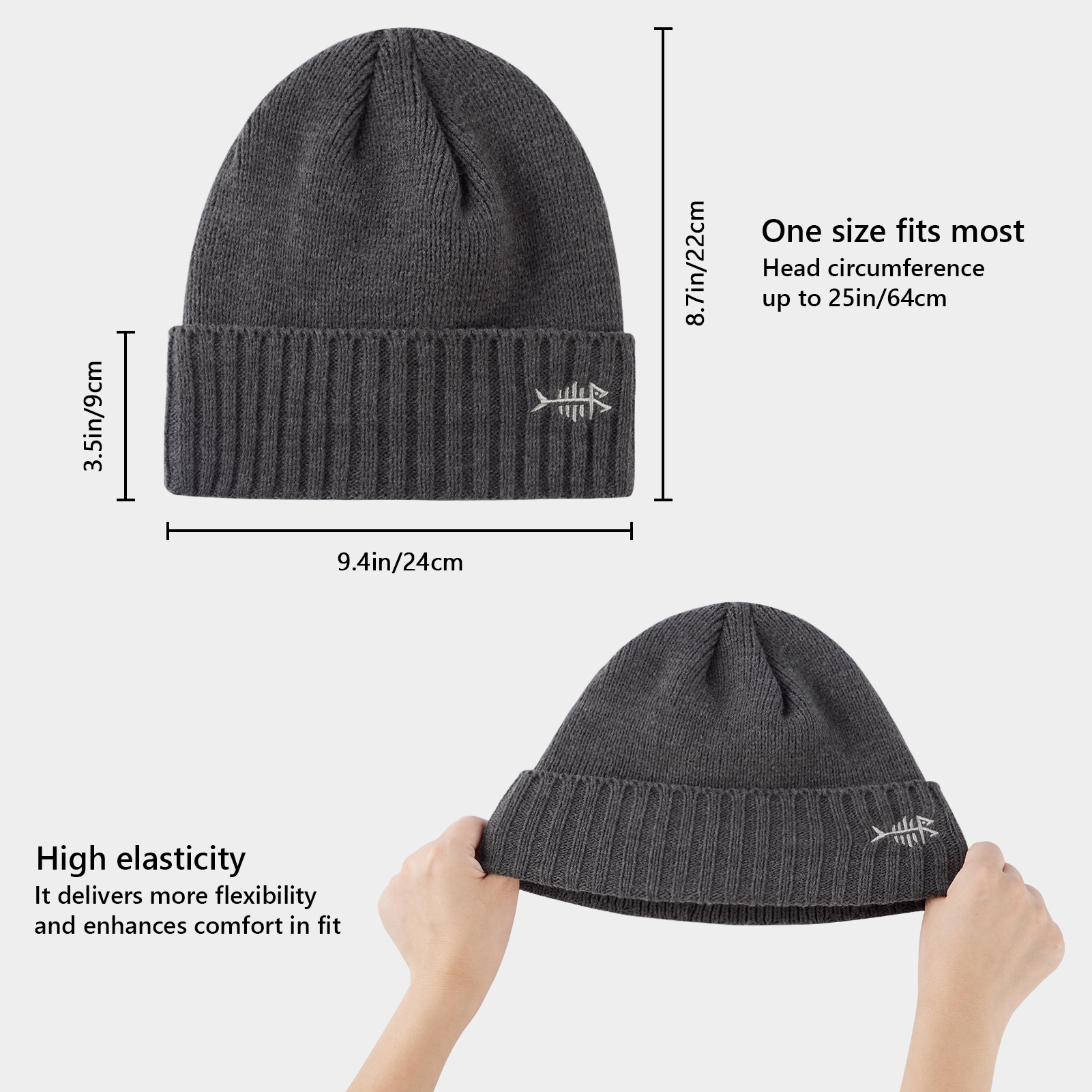 BASSDASH Winter Beanie Hats wi - đánh giá và giá Beanie Cuffed Knit