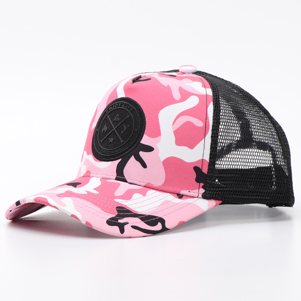 Casual Camo Patchwork Mesh Cap - đánh giá và giá Trucker Cap Mesh