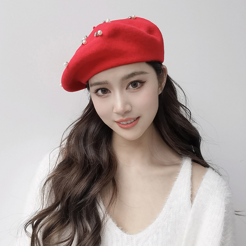 Trendy Winter Wool Beret Pearl - đánh giá và giá Beret French Wool