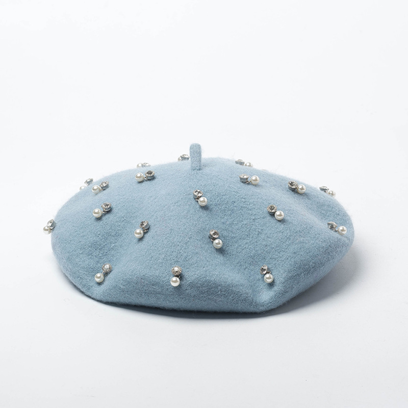 Trendy Winter Wool Beret Pearl - đánh giá và giá Beret French Wool