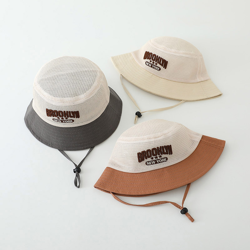 Letter Embroidered Baby Sun Ha - đánh giá và giá Bucket Hat Cotton