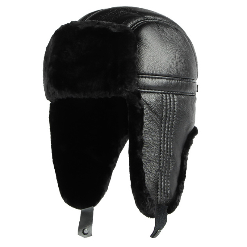 HT4002 Mới PU Da Nga Nón Dày Ấ - đánh giá và giá Trapper Hat Ear Flap