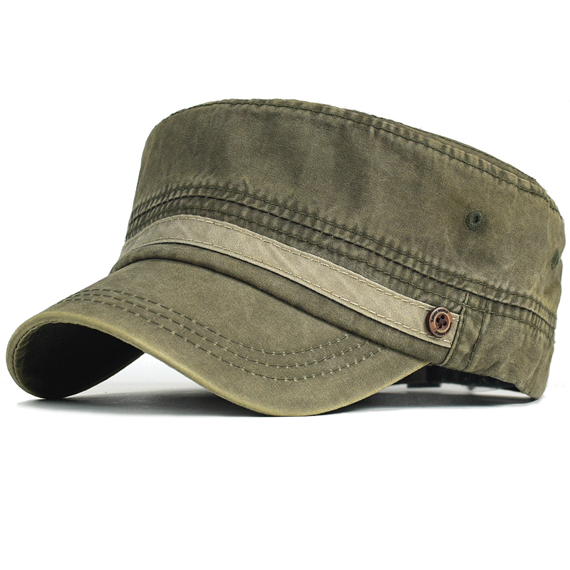 Rửa Sạch Cotton Mũ Quân Đội Na - đánh giá và giá Snapback Hat Flat