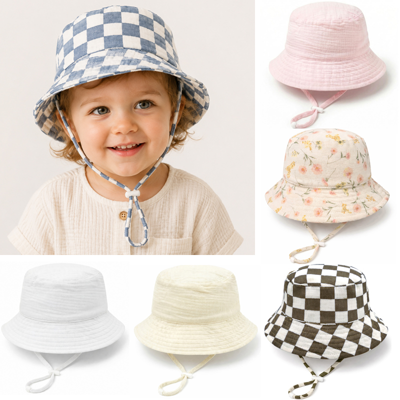 Muslin Baby Summer Hat Adjusta - đánh giá và giá Bucket Hat Cotton