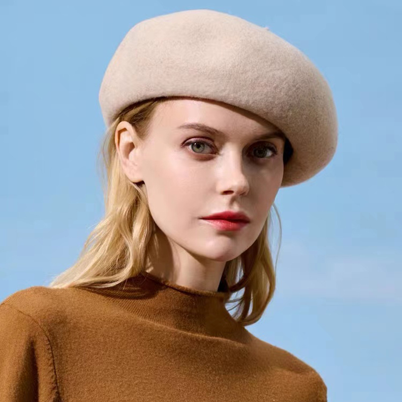 Đơn Giản Thu Đông Nón 100% Len - đánh giá và giá Beret French Wool
