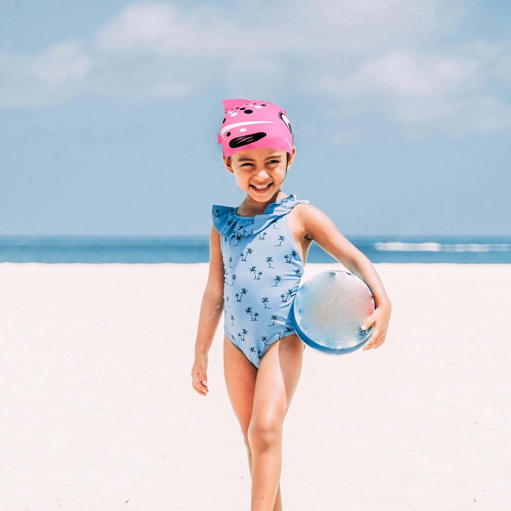 2Pcs Childrens Silicone Swim C - đánh giá và giá Swim Hat Silicone