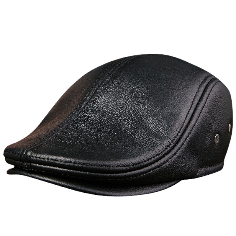 Genuine Cowhide Leather Men Be - đánh giá và giá Baseball Cap Structured