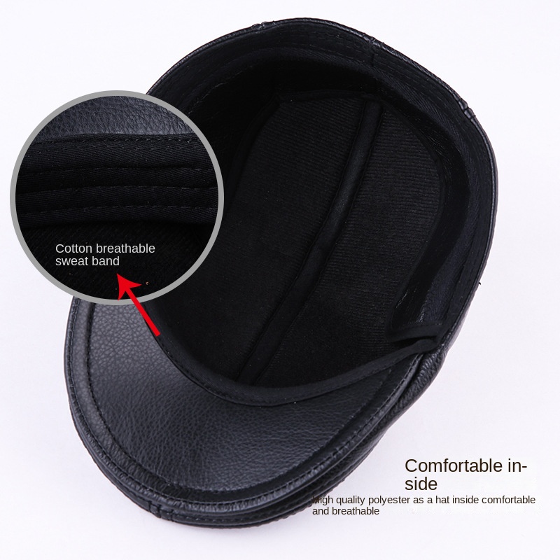 Genuine Cowhide Leather Men Be - đánh giá và giá Baseball Cap Structured