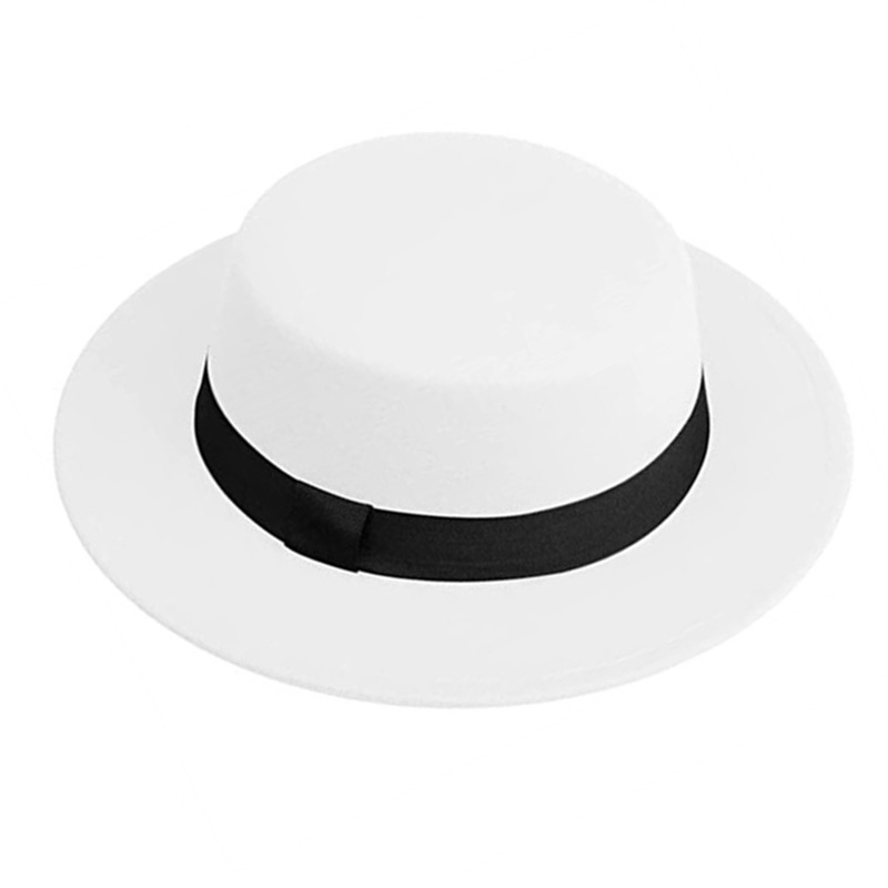 Nam Nữ Trắng Nón Fedora Đầu Dẹ - đánh giá và giá Fedora Hat Wool
