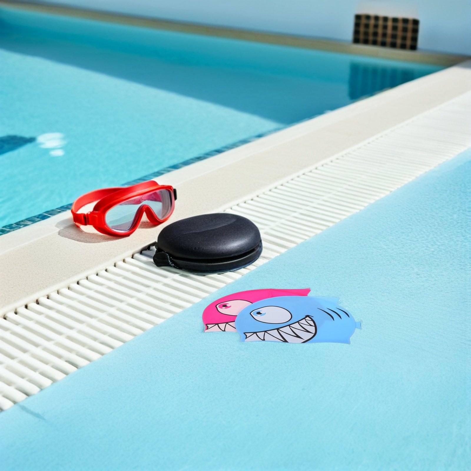 2Pcs Children Silicone Swim Ca - đánh giá và giá Swim Hat Silicone