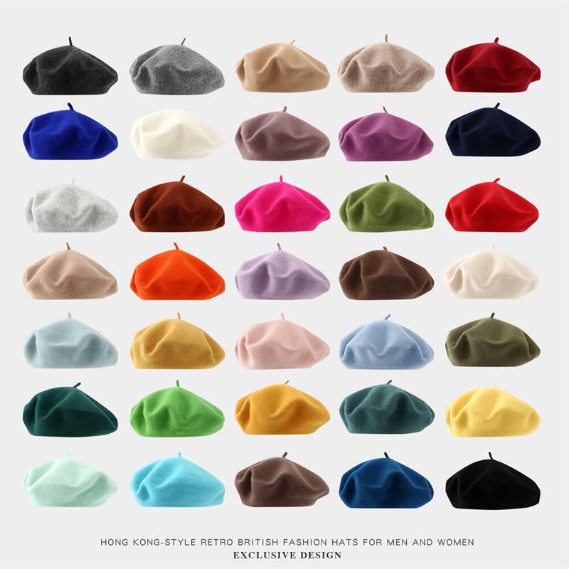 Big Size Beret Women  Large Be - đánh giá và giá Beret French Wool