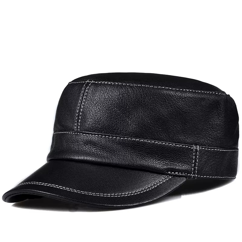 Trendy Lambskin Leather Flat T - đánh giá và giá Baseball Cap Structured