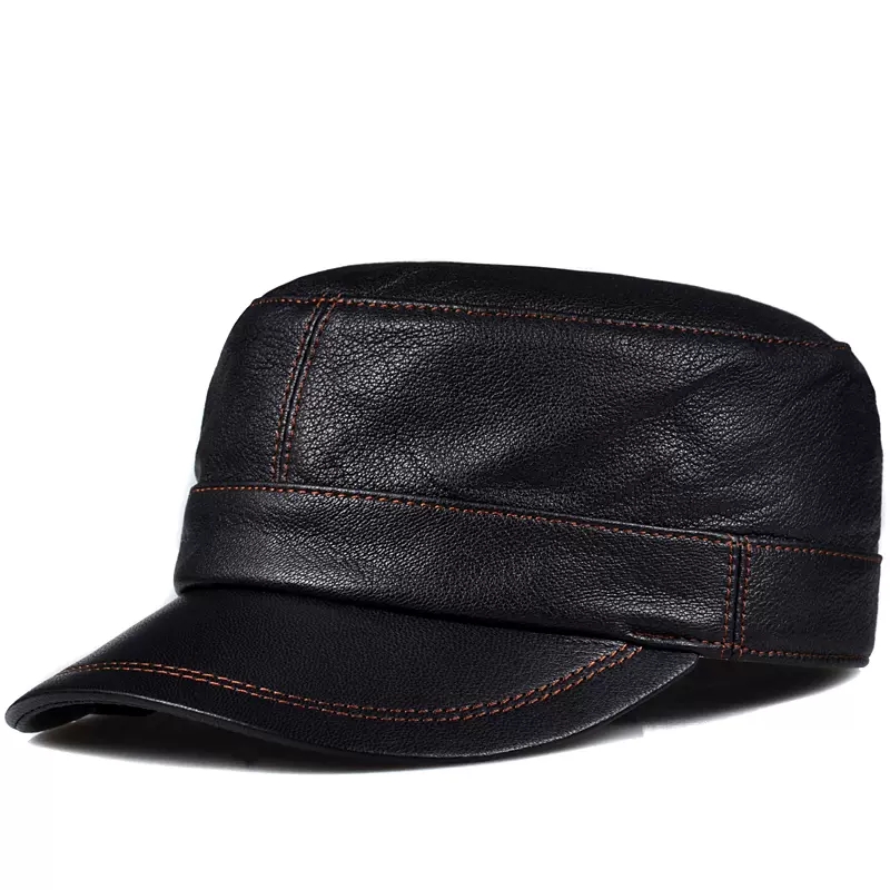 Trendy Lambskin Leather Flat T - đánh giá và giá Baseball Cap Structured