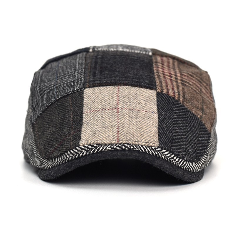 High-End Classic Men's Patchwo - đánh giá và giá Newsboy Cap Ivy