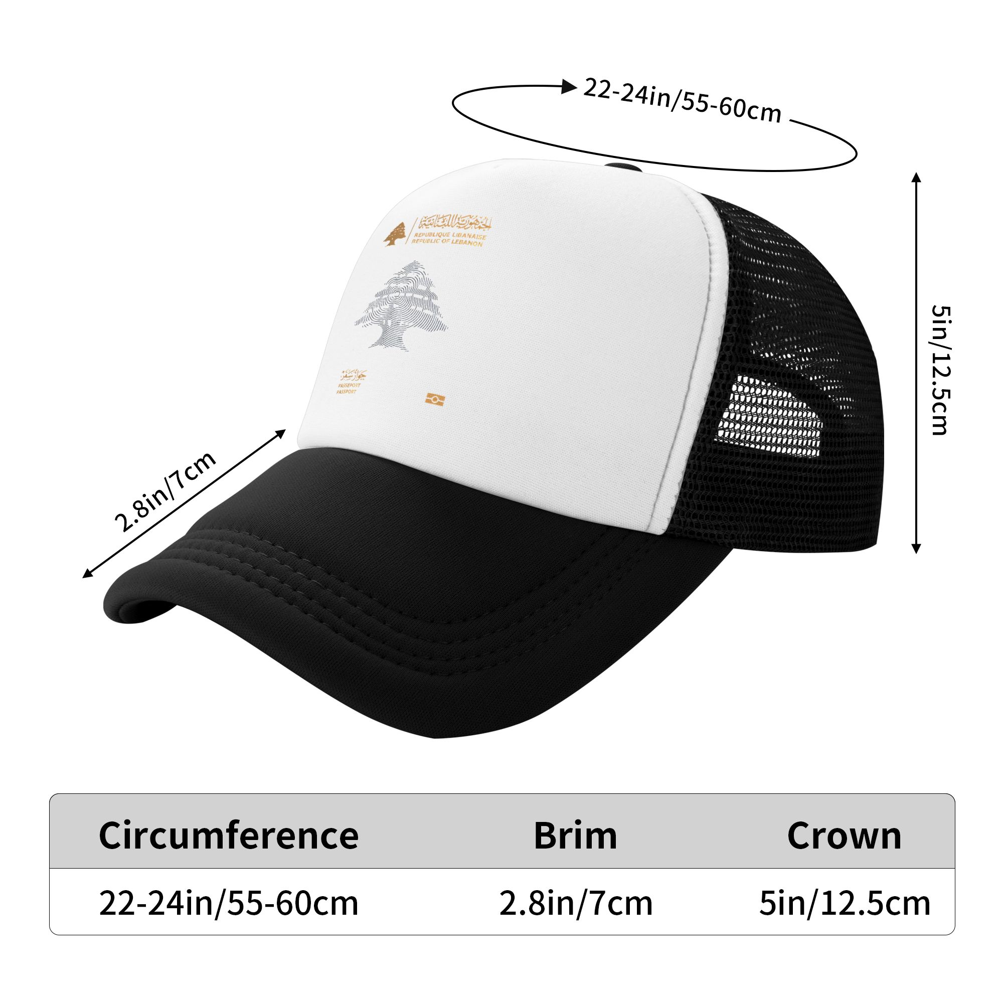 Lebanon Passport  Sun Hats  Tr - đánh giá và giá Trucker Cap Mesh