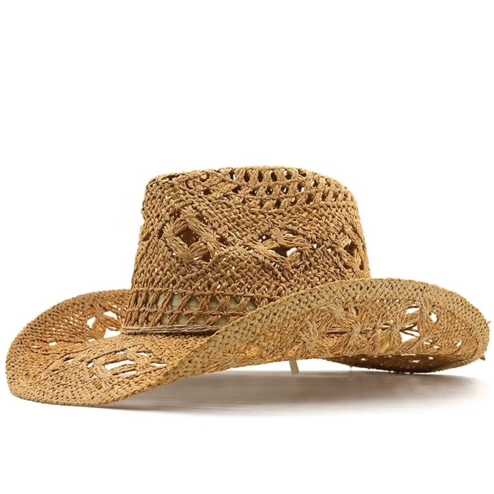 Vintage Wide Brim Hollow Straw - đánh giá và giá Cowboy Hat Straw