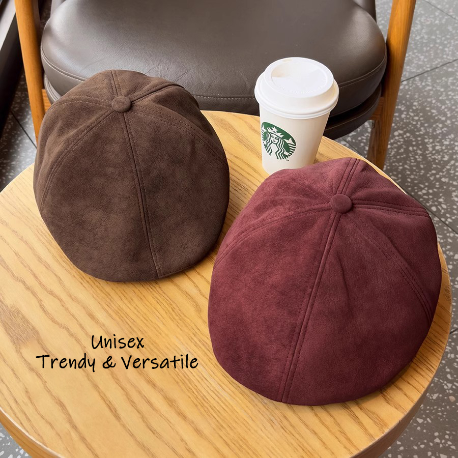 Vintage Suede Newsboy Cap Men  - đánh giá và giá Newsboy Cap Ivy