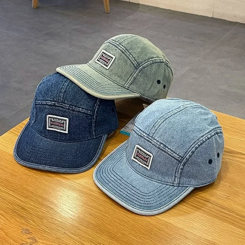 Vintage Flat Brim Denim Baseba - đánh giá và giá Corduroy Cap 5 Panel