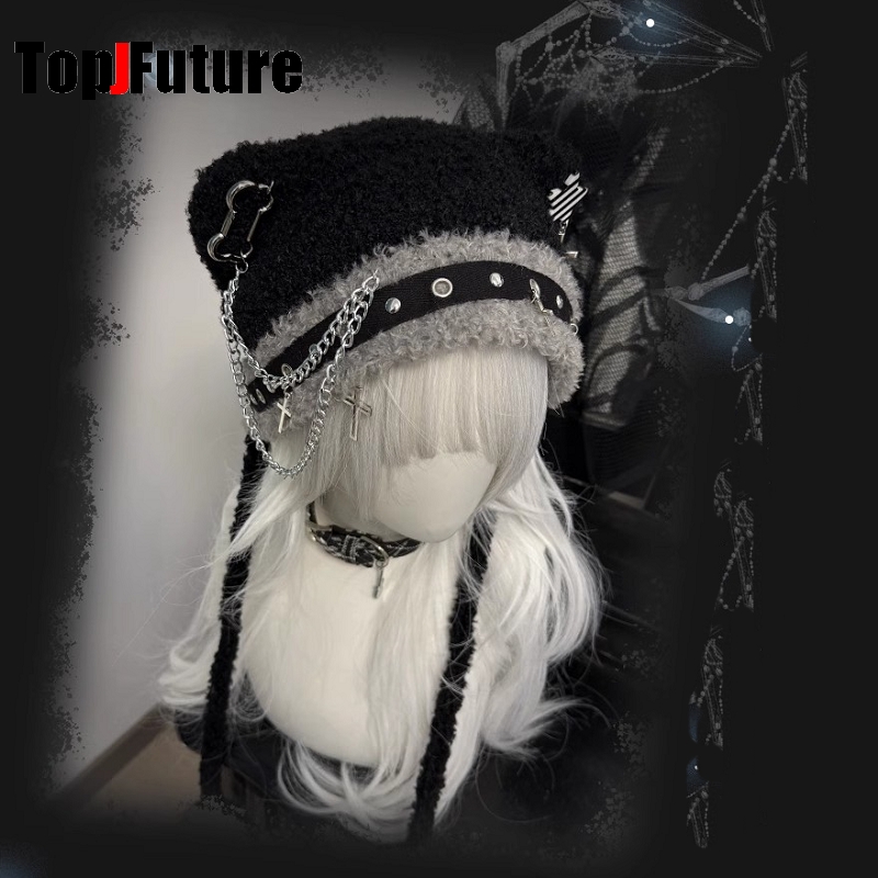 Women Japanese Harajuku Y2K Gi - đánh giá và giá Winter Trapper Hat
