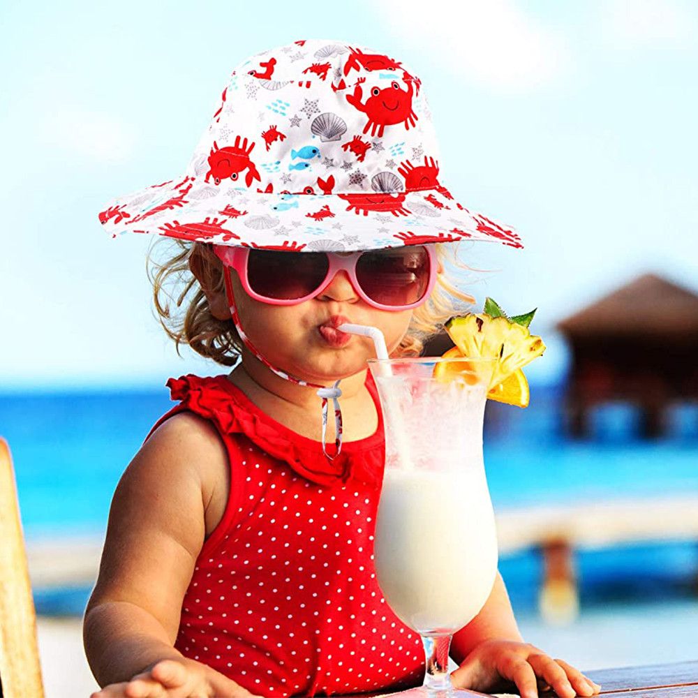 Summer Boys Girls Neck Ear Cov - đánh giá và giá Sun Hat Wide Brim