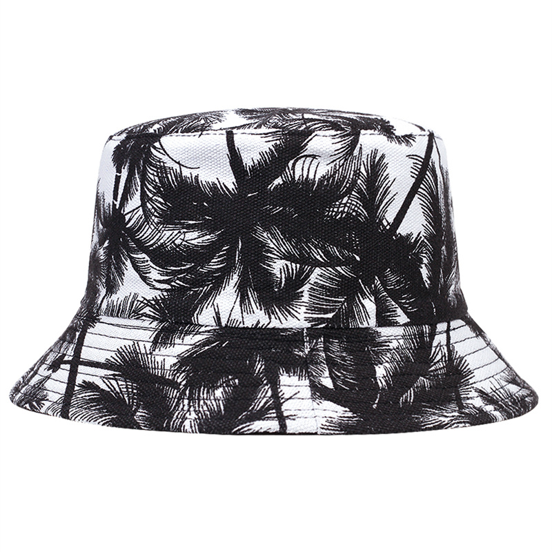 Unisex nhiệt đới dừa cây in cá - đánh giá và giá Snapback Hat Flat