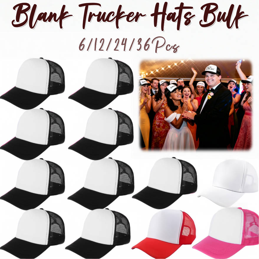 6-36Pcs Blank Trucker Hats Bul - đánh giá và giá Trucker Cap Mesh