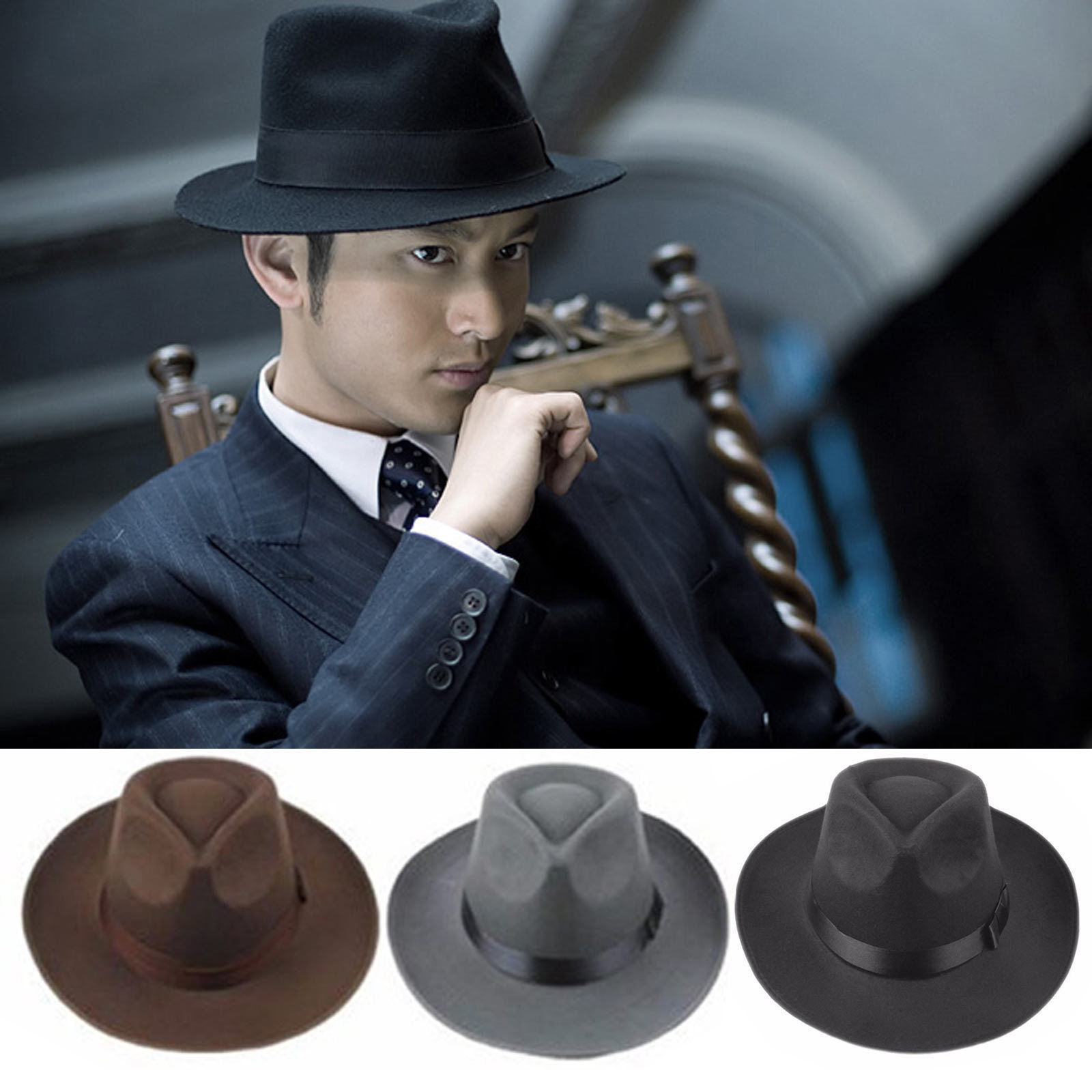 Mới Nhất Xuất Hiện Unisex Trưở - đánh giá và giá Fedora Hat Wool