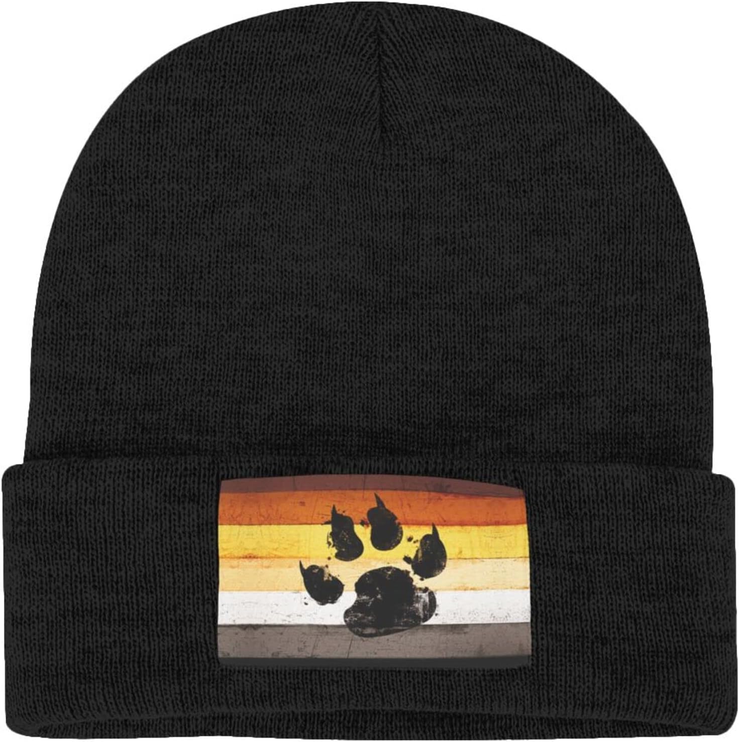 Gay Flag Bear paw LGBT Knit Be - đánh giá và giá Beanie Cuffed Knit