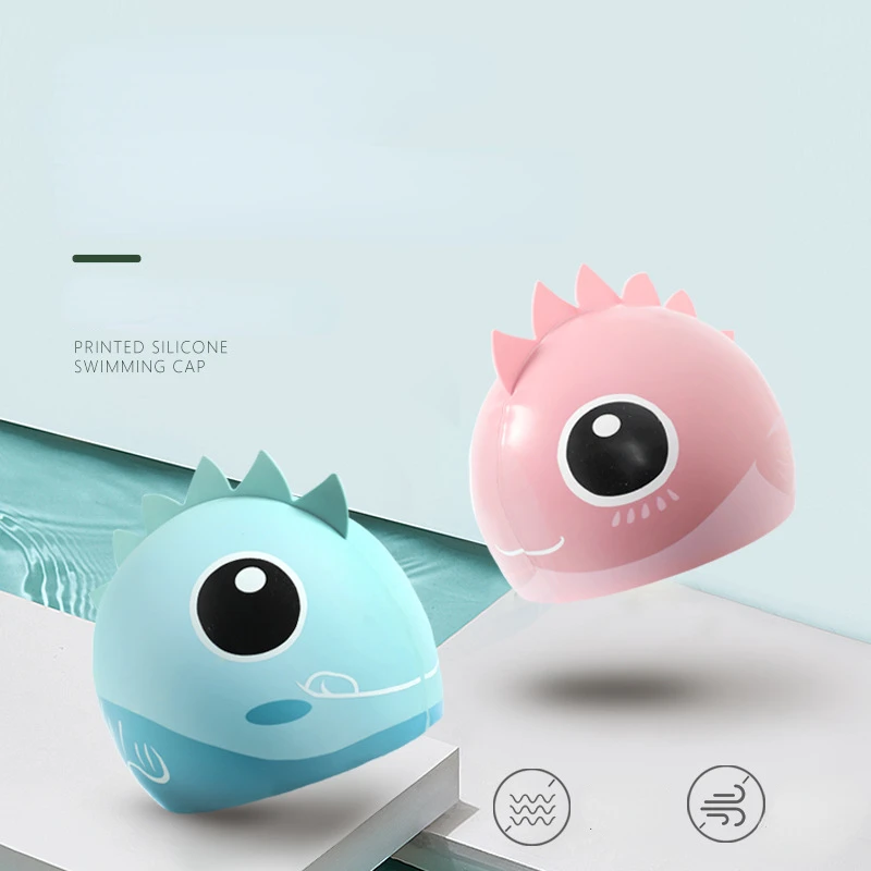 Cartoon Cute Fish Shark Silico - đánh giá và giá Swim Hat Silicone
