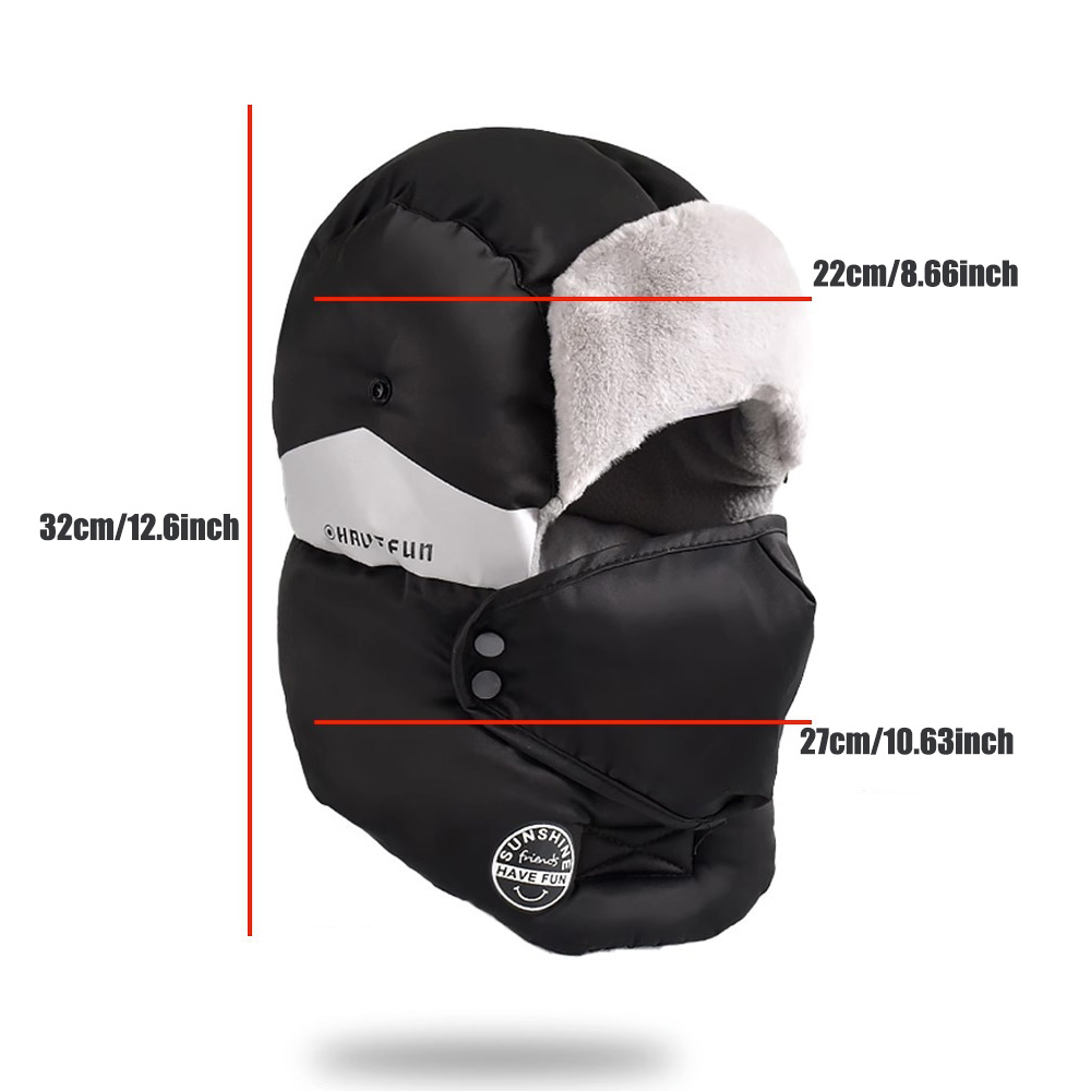 Mens Winter Ski Hat Thickened  - đánh giá và giá Winter Trapper Hat