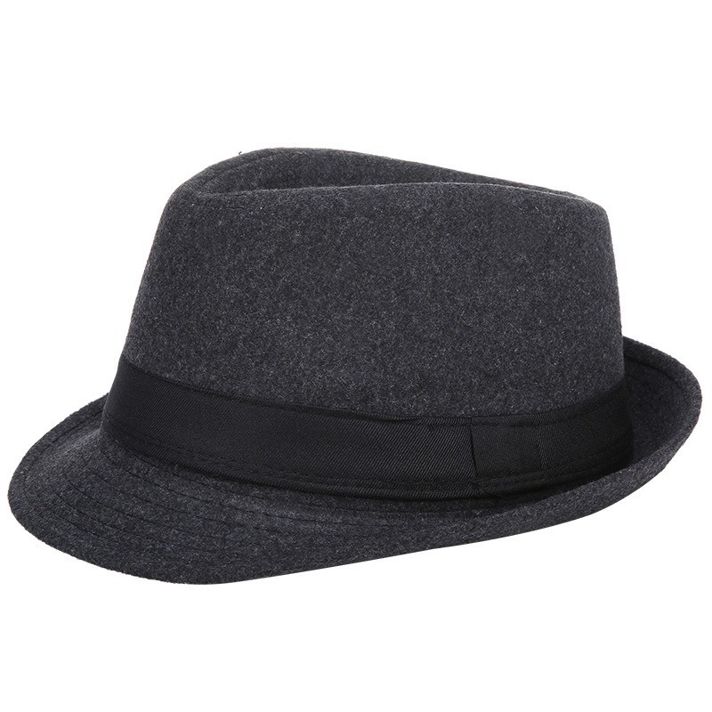 Men Autumn Winter Wool Fedora  - đánh giá và giá Fedora Hat Wool
