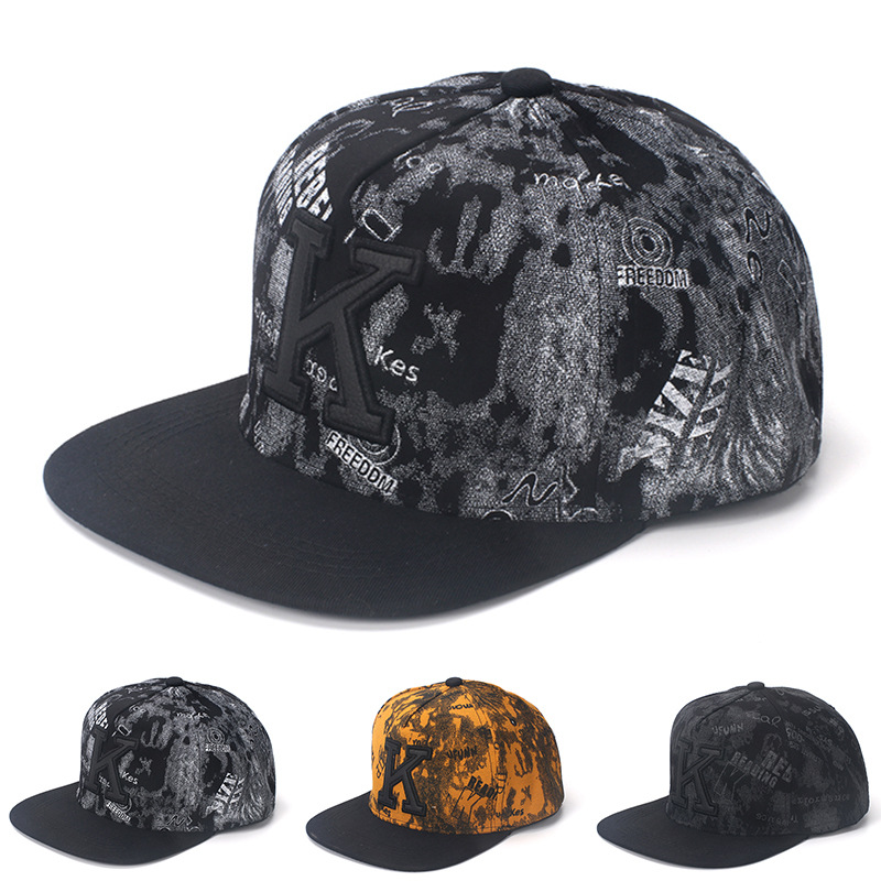 K Letter Hip Hop Baseball Caps - đánh giá và giá Snapback Hat Flat