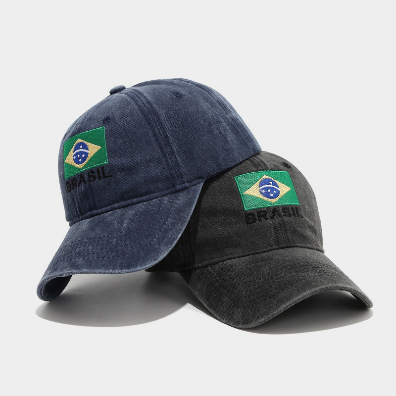 Vintage Brazil Flag BRASIL Let - đánh giá và giá Dad Hat Cotton